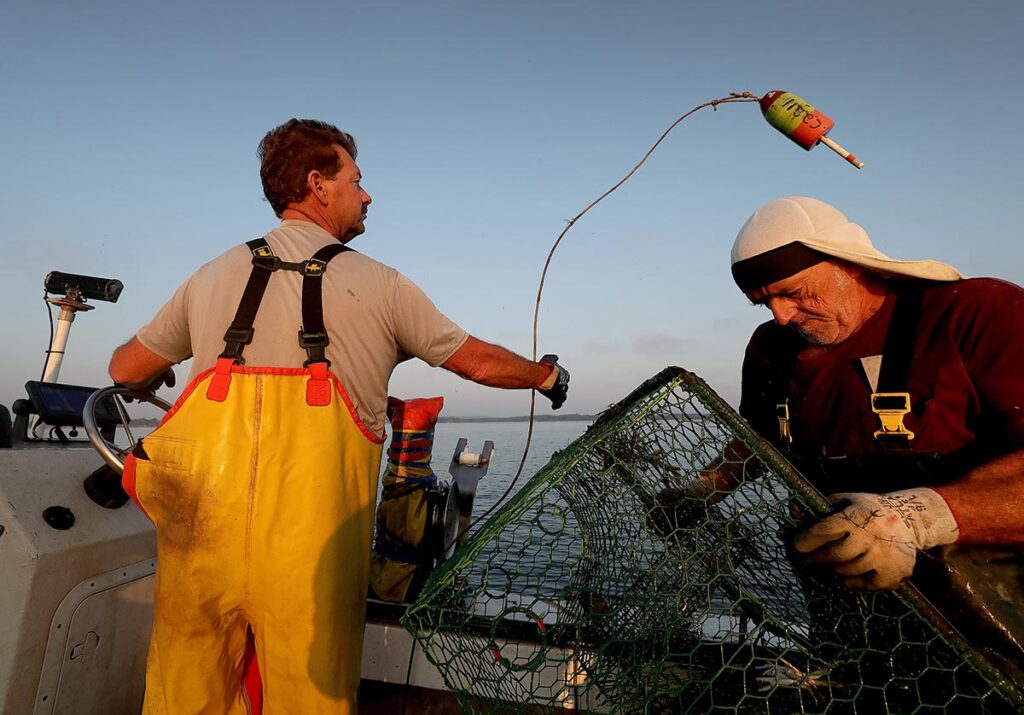 Crabbing with Chris Pritchett, his son Coleman and Wayne Taylor out of Tappahannock, Virginia