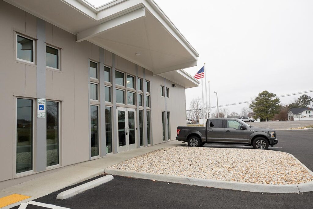 Outside view of new telework center in King and Queen county