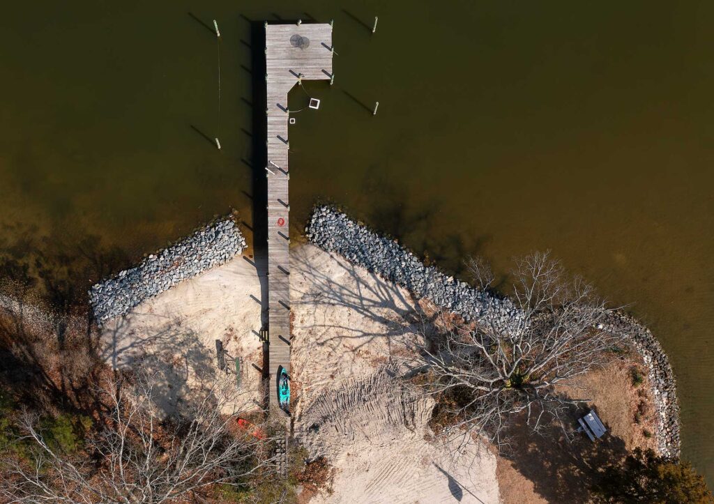 Middle Peninsula Planning District living shorelines on Sarah Creek