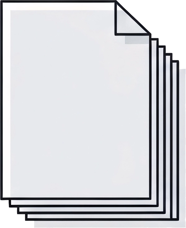 Icon graphic for multi-page document