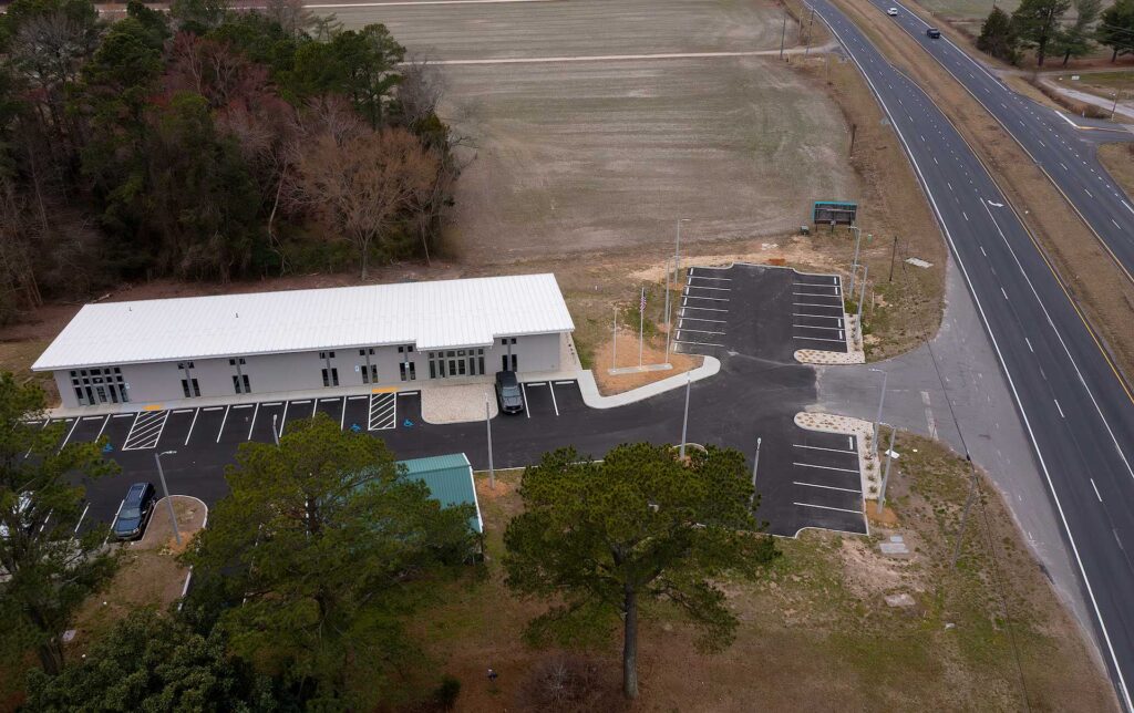 Aerial view of MPPDC telework center